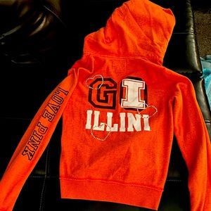 Pink IL hoodie with bling